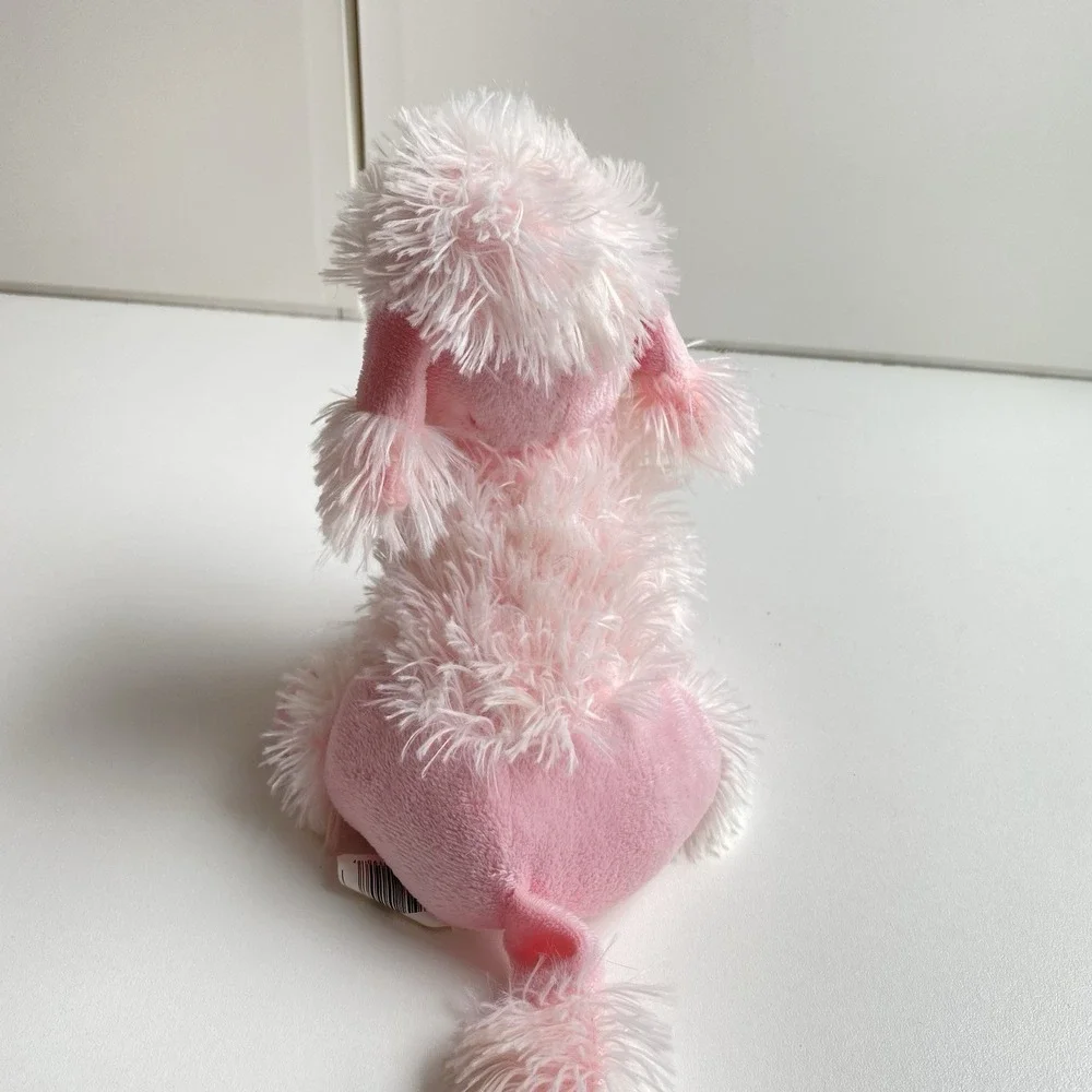 Kellytoy Pink Poodle Dog Plush‎ Heart Collar Stuffed Animal 8